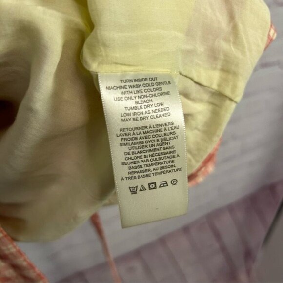 Free People Oversized Olivia Gingham blazer light academia size XS preppy - Picture 4 of 11